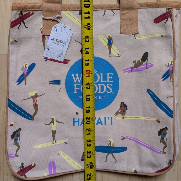 Whole Foods Hawaii Surf Surfer Girls Rope Tote bag - Picture 5 of 8